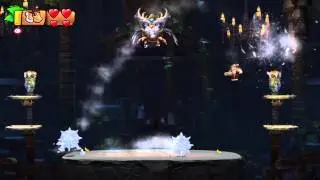 [Donkey Kong Country: Tropical Freeze] 2-Boss Mountaintop Tussle Gameplay