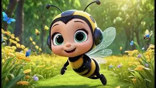 Busy Bumblebee Buzz | Fun Insect Song for Kids | Learn and Buzz Along