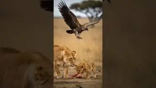 lion and it's cub #DreamScreenAI #generativeai #animation #aiart #memes #aicreativechannel