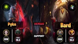 Mikyx PYKE (Support) [Aftershock] VS BARD - Challenger EUW Patch 10.3