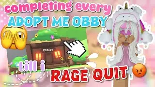 COMPLETING EVERY ADOPT ME OBBY.. TILL I RAGE QUIT | (Adopt Me, Roblox)