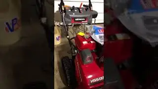 New Honda snowblower preparation