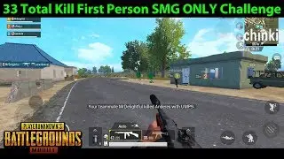 33 Total Kill SMG ONLY DerekG Challenge WIN on Erangel | PUBG Mobile Lightspeed
