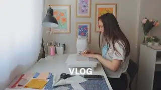 VLOG | Dikiş , sohbet, g&uuml;nl&uuml;k ev hali, Patchwork yapıyorum