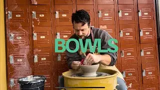 How to make bowls on the potters wheel