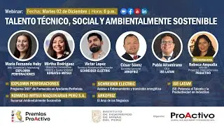 🔴Premios ProActivo 2025: Webinar: &ldquo;𝗧𝗮𝗹𝗲𝗻𝘁𝗼 𝘁𝗲́𝗰𝗻𝗶𝗰𝗼, 𝘀𝗼𝗰𝗶𝗮𝗹 𝘆 𝗮𝗺𝗯𝗶𝗲𝗻𝘁𝗮𝗹𝗺𝗲𝗻𝘁𝗲 𝘀𝗼𝘀𝘁𝗲𝗻𝗶𝗯𝗹𝗲&rdquo;