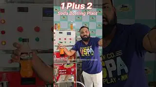 1 Plus 2 Bottling Plant 👍 Soda Bottling Plant / Goli Soda Machine / Soda Plant Machine Price #short
