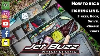 How to set a fishing line - DIY - Hook & Sinker - Tie a leader