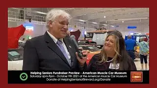 Kerry Fink talks with Kelly McDavid at Helping Seniors Car Raffle