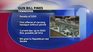 State of Tennessee lowers fine for first offense gun carry without permit