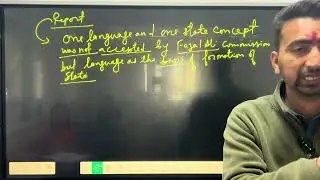 Live lecture 11 topic union and its territory (polity) Fazal Ali commission 