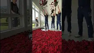 THIS FLOOR IS JUST INSANE😱 #epoxyfloor #resinousflooring #resinfloor  y floor made of roses Luxury