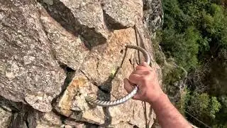 Via ferrata en Ardèche au Pont du Diable (niveau AD)  Aout 2025 - Avec Ganza et son papa Liêm