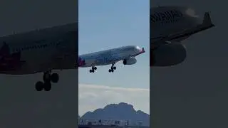 Hawaiian Airlines Airbus A330 early morning takeoff #aviationlovers #airbus #a330 #airplane #phoenix