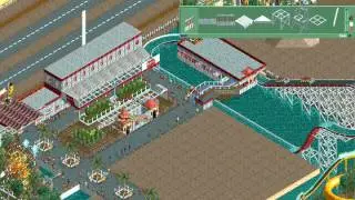 RCT2 Dusty Greens Part 4: Motion Simulator, Steel Eel, Gentle Rides