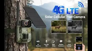MaskFold 4G LTE Cellular Trail Camera with Solar Panel