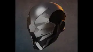 Modelling destiny Mask in Blender 2.9 (Modelling Time-lapse)