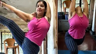 Thigh fat reduce yoga exercise