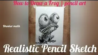 How to Draw a Frog | pencil art # Realistic Pencil Sketch #drawing #shading #sketch  #Bhaskar malik