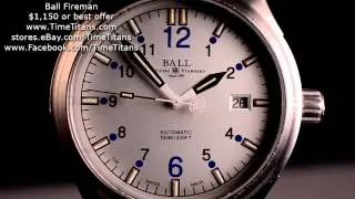 Ball Watch Co. Fireman 40MM Tritium Gas Tubes Sapphire Automatic Stainless Steel