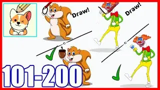 Draw a Line: Tricky Brain Test - All Levels 101-200 Solution or Walkthrough (iOS - Android)