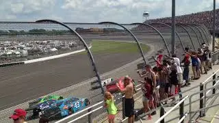 Harvick & Kahne Ignite the Start! Green Flag Waves Michigan NASCAR Cup Series 2015 Quicken Loans 400