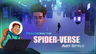 Drawing my Superhero in the Spider-Verse style!!🌟🕸️
