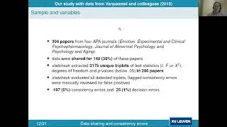 Aline Claesen-Data sharing upon request and statistical consistency errors in Psychology