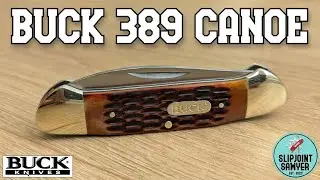 Карманный нож Buck 389 Canoe Brown Jigged Bone Traditional — эксклюзивно в Walmart