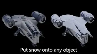 Procedural Snow Cover - Blender Geometry Nodes