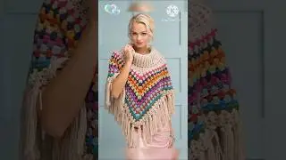 Beautiful ❤️ crochet poncho model item !! @homecreations1202