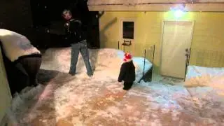 Throwing snow