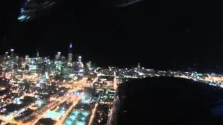 Downtown Chicago at night