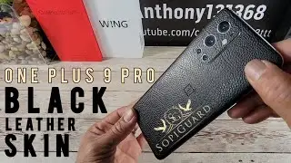 One Plus 9 Pro Sopiguard Black Leather Skin Install