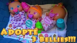 ADOPT&Eacute; 3 BELLIES!!! - BELLY TWIN - MUAK MUAK - PINKY TWINK