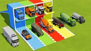 FORD RESCUE, BMW, POLICE CARS & LANDROVER RESCUE MERCEDES, FORD AMBULANCE EMERGENCY TRANSPORT ! FS22