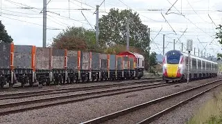 ECML at pedestrian crossing Langford Bedfordshire