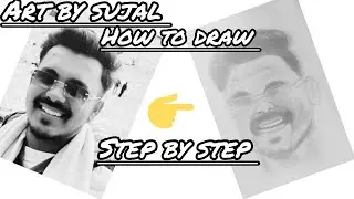 How to draw//amazing face drawing//step by step//#pencilportrsit #art #artist