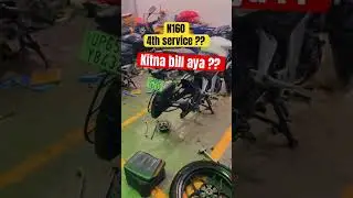 N160 4th Paid service cost ? #n160 #automobile #pulsarn160blackcolour #motovlog #bajaj #smartphone