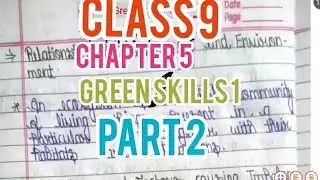 Class 9 | Computer | Chapter 5 | Green Skills 1 | Code 417 | Part 2 | Chapternotes | #computer