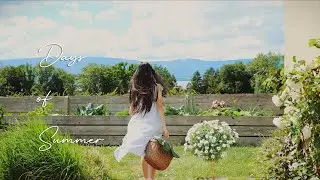 relaxing in most beautiful swiss villages | daily summer garden routine | slow living