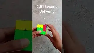 Rubik's Cube 0.01 Second Solving#shorts #trending