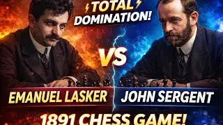 | Emanuel Lasker vs John Sergent | Simul at Earl&rsquo;s Court 1891 | Rare Historical Chess Game | #chess 