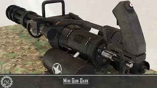 Minigun Asset Show Case (Dark)