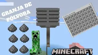 GRANJA DE POLVORA *facil y sencilla* MINECRAFT BEDROCK 1.21.132 