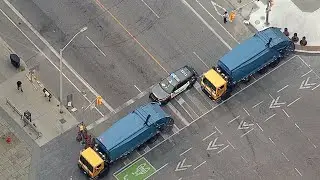 TORONTO PROTESTS | Video from CTV News chopper shows police blockades at Queen's Park