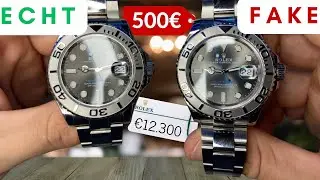 Echte Rolex vs Fake?! | Wie erkennt man eine 500€ Replica der Rolex Yacht-Master 40 126622