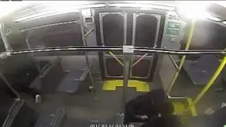 RTA BUS SHOT AT ON VIDEO