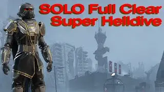 Helldivers 2 - Sabotage Air Base - Solo Full Clear - Difficulty 10 Mega Bot City Gameplay