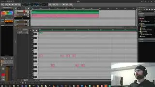 Edit stacks of midi in Bitwig, layered editing mode